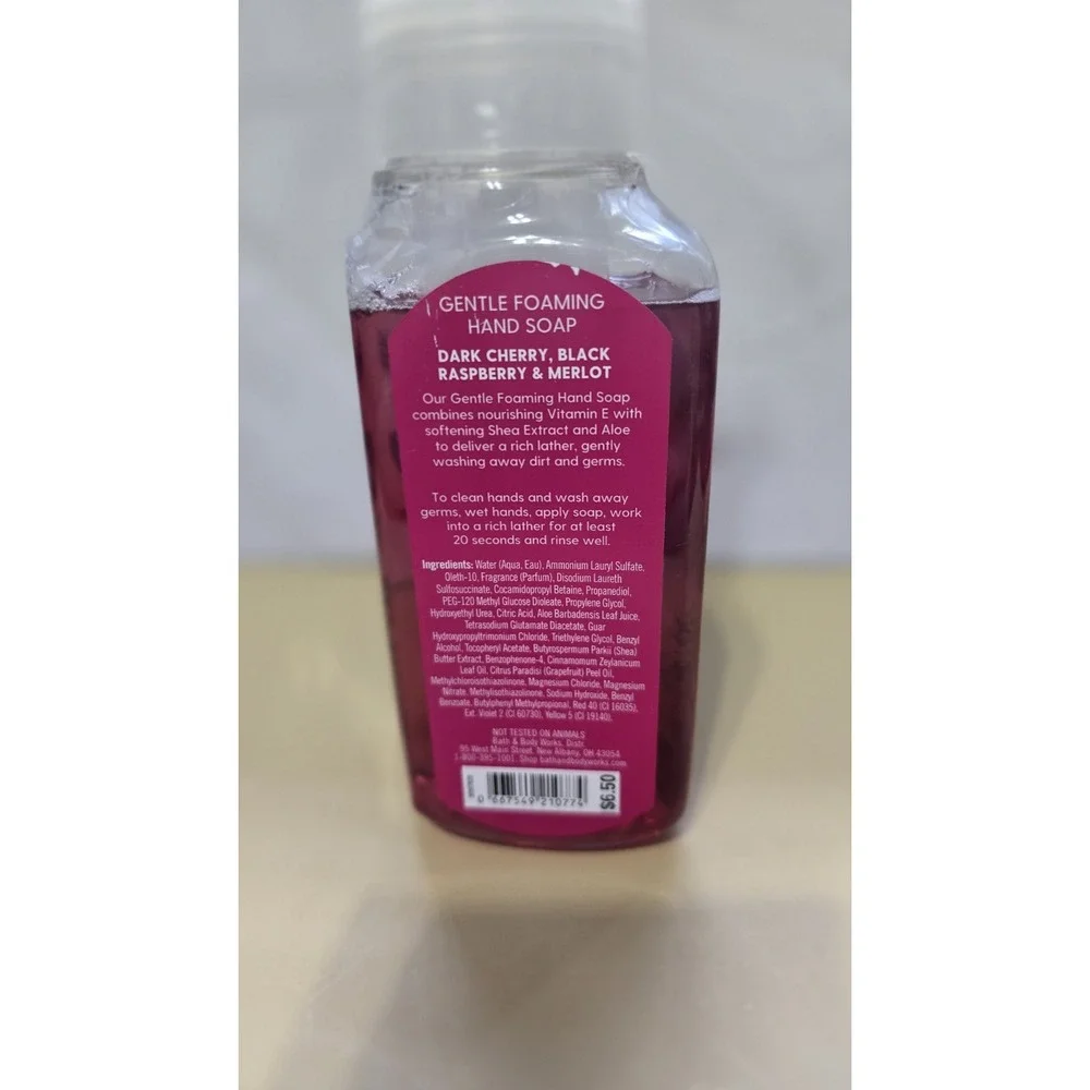 Bath And Body Works Black Cherry Merlot Foaming Hand Wash 8 Oz Bottle